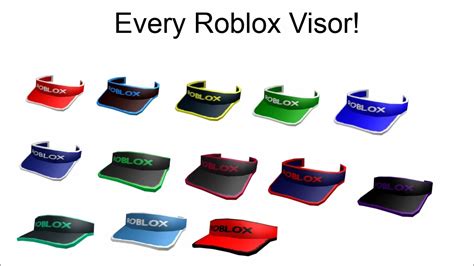 Every Classic Roblox Visor! (2007 - 2022) - YouTube