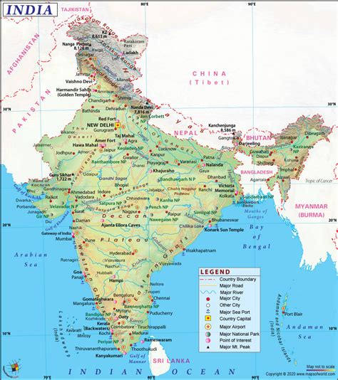 map of india