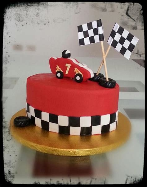 Racing Car Birthday Cake - Decorated Cake by Deema - CakesDecor