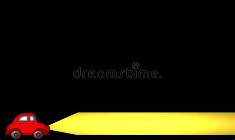 Drawing of Car Lights at Night Stock Illustration - Illustration of dark, shining: 5552083