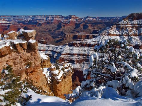 P1254559 Fresh Snow Grand Canyon South Rim | Snow covered mo… | Flickr