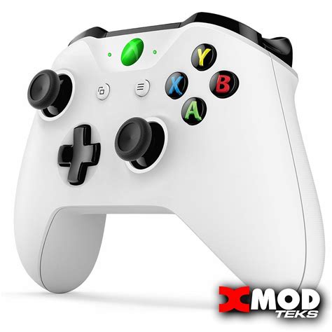 #1 – XBOX ONE S MODDED CONTROLLER, WHITE SHELL, GREEN LED, ELITE PRO ...