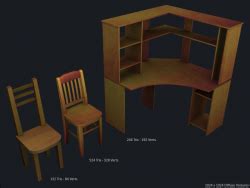 Office Desk and Chair Set | Liberated Pixel Cup