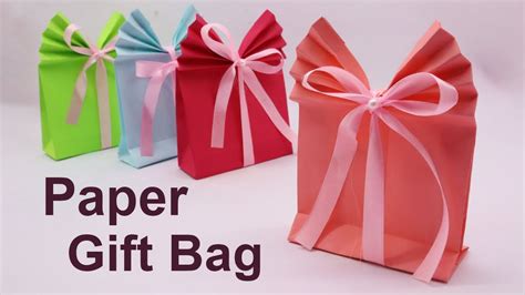 Paper Gift Bag 🎁 Origami Paper Bag Tutorial 🎁 DIY Crafts - YouTube