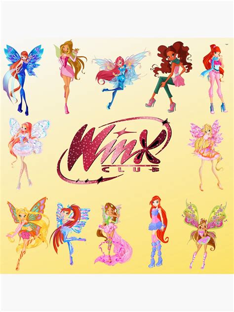 "winx club fan art " Sticker for Sale by HarveyKnight | Redbubble