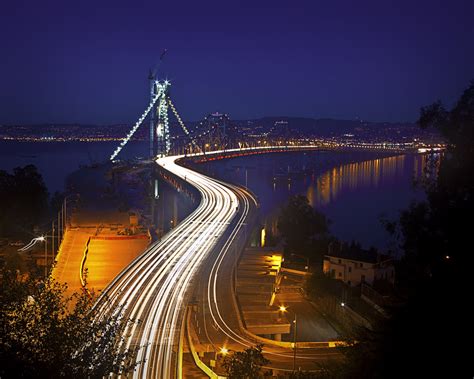 Rick Williams Photography: Bay Bridge at Night (New and Old)