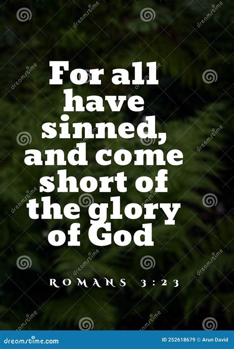 English Bible Verses ` for All Have Sinned, and Come Short of the Glory ...