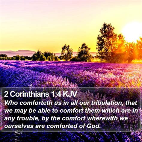 2 Corinthians 1:4 KJV Bible Verse Images