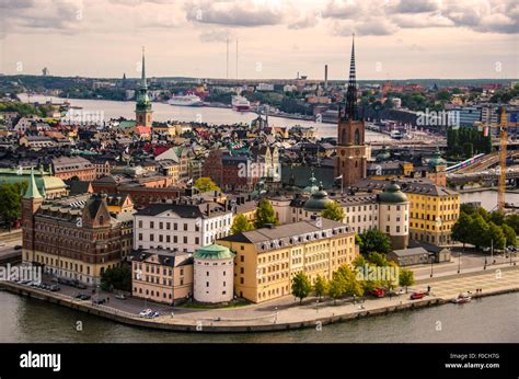 The skyline of Stockholm Stock Photo - Alamy