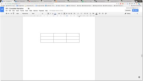 How to make a table wider in Google Docs | Daniel Paul O'Donnell