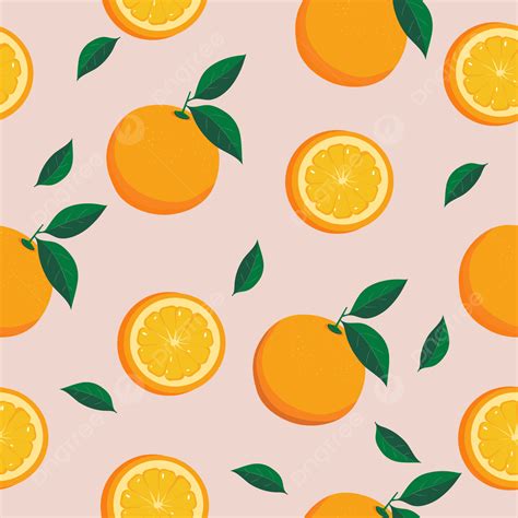 Orange Slice Seamless Pattern With Tropical Fruit Background, Fruit, Orange, Pattern Background ...