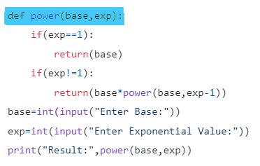 Write a python program to execute Exponentiation of a number. | by Prathiksaa J G | Medium