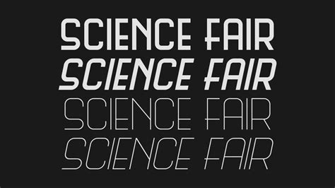 Science Fair Font Family (4 styles) by Paulo R