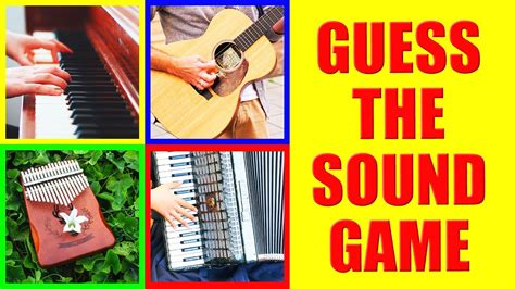 Guess the Sounds of Musical Instruments | Game for Kids, Preschoolers, and Kindergarten - YouTube