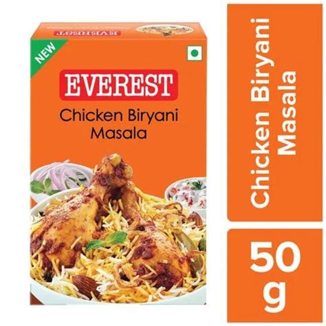 Buy Everest Chicken Biryani Masala, 50 g at INR 76 online from SM ...