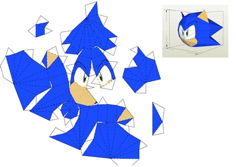 Sonic Papercraft Templates - Printable And Enjoyable Learning