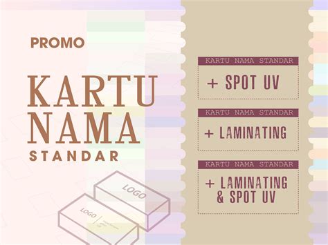 Promo Kartu nama