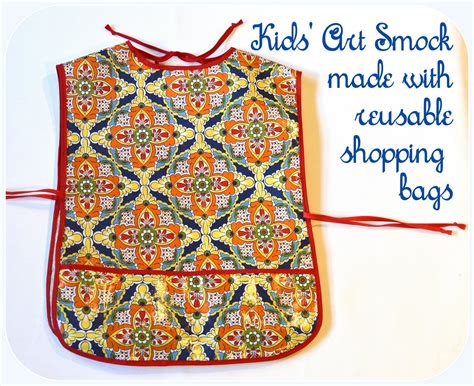 Jane of all Trades: Kids' Art Smock made with reusable shopping bags: a tutorial