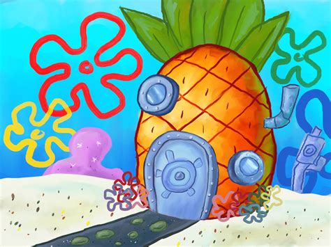 How To Draw Spongebobs House | Beautiful Scenery Photography