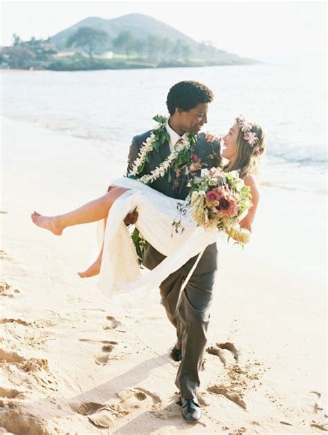 Hawaiian beach wedding inspiration from LVL Weddings and Events. | Hawaiian wedding, Destination ...