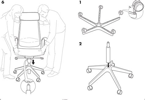 Ikea Markus Swivel Chair Assembly Instruction