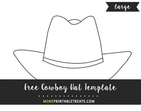 Printable Cowboy Hat Pattern - Printable Word Searches