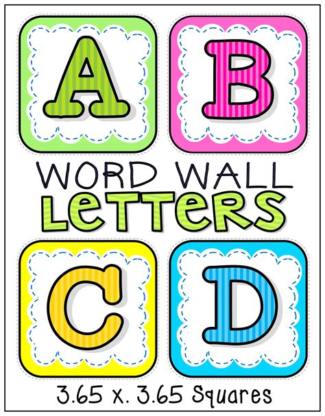 Free Printable Word Wall Letters - Printable Templates