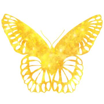 Gold Glitter Butterfly, Glitter, Butterfly, Silhouette Butterfly PNG ...
