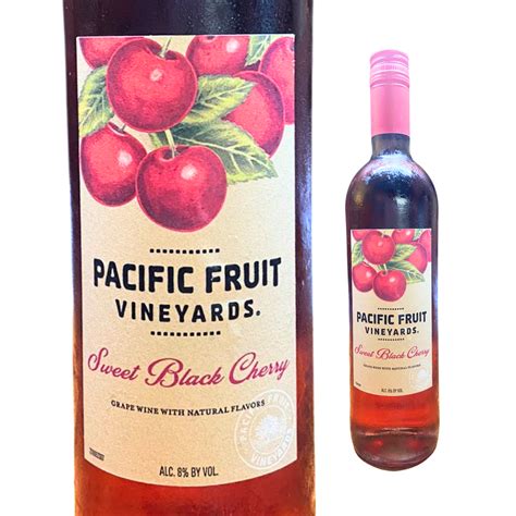 Pacific Fruit Vineyards - Sweet Black Cherry Wine - 750ml ...