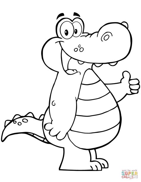 Gator Coloring Page at GetDrawings | Free download