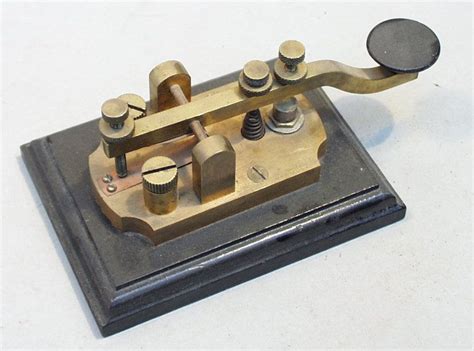 Telegraph key for our telegrams. :) | Morse code, Morse, Coding