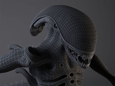 Alien Xenomorph Rigged 3D model rigged | CGTrader