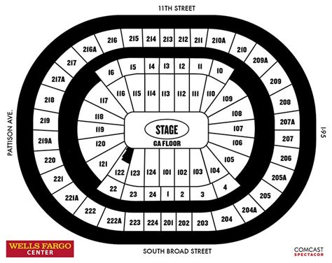 Seating Charts | Wells Fargo Center