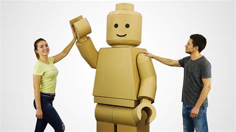 How to Make Giant, Fully Functional LEGO Minifigure Costume Out of Cardboard