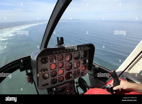 Bell Jet Ranger helicopter cockpit Stock Photo - Alamy