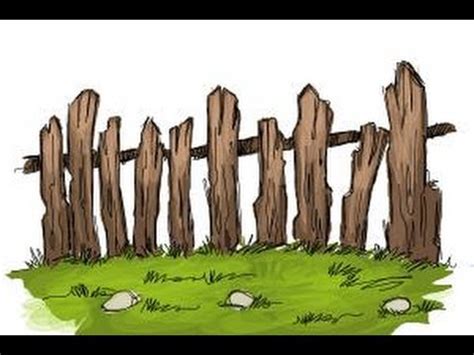 Wood Fence Drawing at GetDrawings | Free download