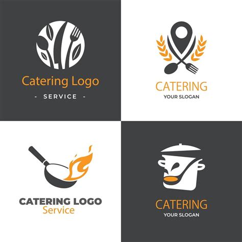 catering logo template collection, Catering, outdoor events and restaurant service insignia ...