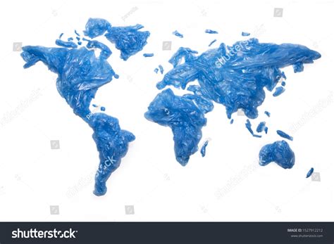 Global Plastic Pollution Concept World Map Stock Photo 1527912212 | Shutterstock