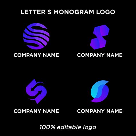 letter s monogram logo bundle 11258719 Vector Art at Vecteezy