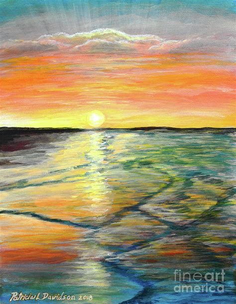 Sunrise Beach Painting by Patricia L Davidson - Fine Art America