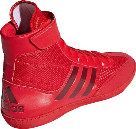 adidas Suede Combat Speed V Wrestling Shoes in Red/Red (Red) for Men - Lyst