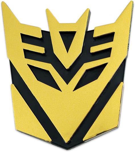 Golden Metal Door Fender Transformers Autobots Badge Rear Lid Trunk Emblem Logo Car & Truck ...