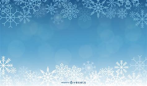 Descarga Vector De Hermoso Fondo Azul De Navidad Con Copos De Nieve