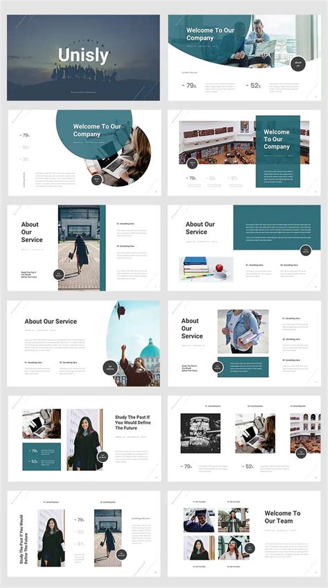 University Education Powerpoint Template. 30+ Total Slides | Powerpoint presentation design ...