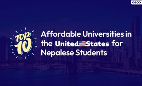 Top 10 Affordable Universities in the USA 2024 - AECC Nepal