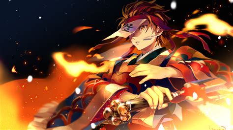 demon slayer tanjiro kamado with sword with black background and sparks hd anime-HD Wallpapers ...
