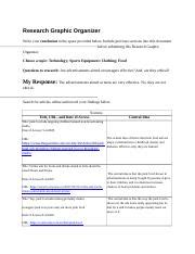 research graphic organizer - Conclusion.rtf - Research Graphic Organizer Write your conclusion ...