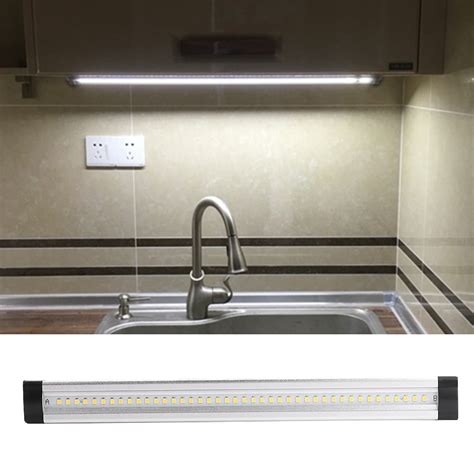 Tebru 100-240V Super Bright LED Under Cabinet Lighting Dimmable Kitchen ...