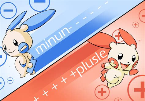 Plusle and Minun by TheIronForce on DeviantArt