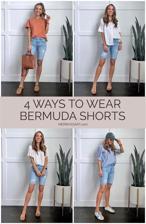 4 Cute Bermuda Shorts Outfit Ideas - Merrick's Art